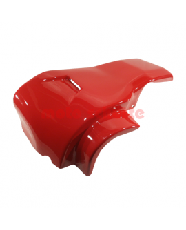 Motorabdeckhaube mit Luftschlitz, rot lackiert